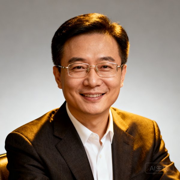 6686体育创始人兼CEO张毅，前央视体育频道资深编导，戴着眼镜微笑的商务形象照